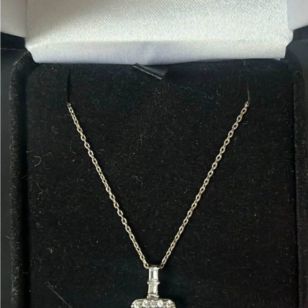 Kay Jewelers Sapphire Blue and Silver Ring with Necklace - Picture 2 of 6